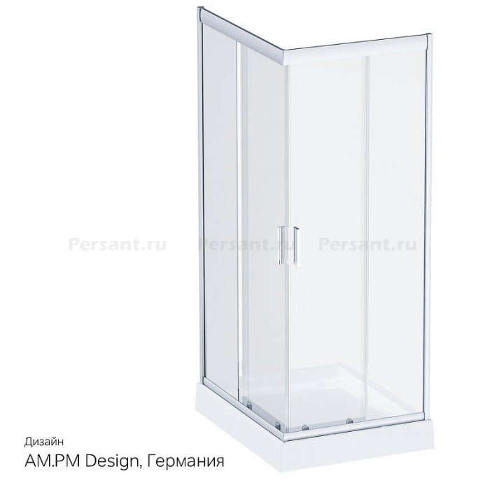 Душевой уголок AM.PM Gem 120x80 W90G-404-120280-MT профиль Хром матовый стекло прозрачное