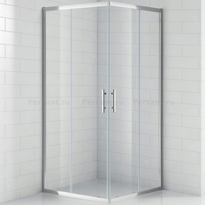 Душевой уголок Cezares Eco 100x100 ECO-O-A-2-100-C-Cr профиль Хром стекло прозрачное