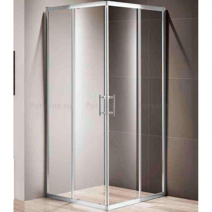 Душевой уголок Cezares Momento 80x80 MOMENTO-A-2-80-C-Cr профиль хром стекло прозрачное