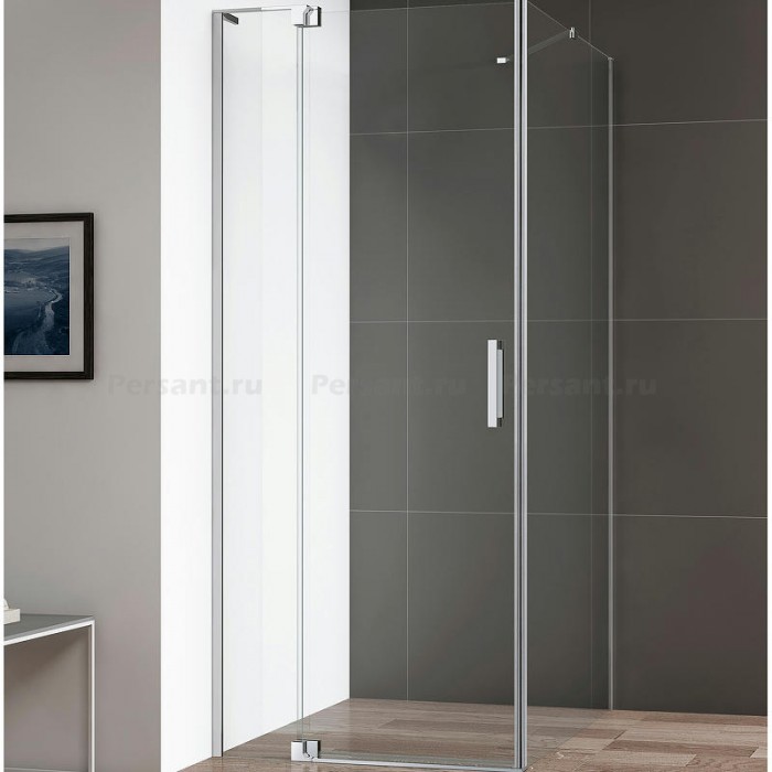 Душевой уголок Cezares Slider 90x80 SLIDER-AH-1-80-80/90-C-Cr профиль хром стекло прозрачное