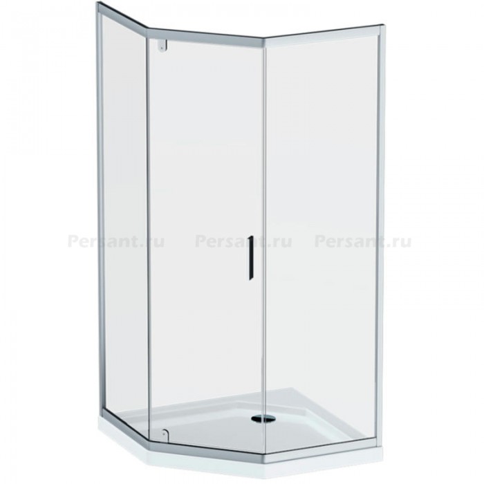 Душевой уголок AM.PM Gem 90x90 W90G-405-090MT профиль Хром матовый стекло прозрачное