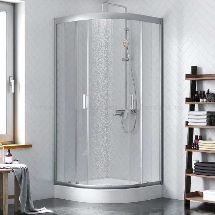 Душевой уголок Damixa Skyline 90x90 DX35WG-301-090MT профиль Хром матовый стекло прозрачное