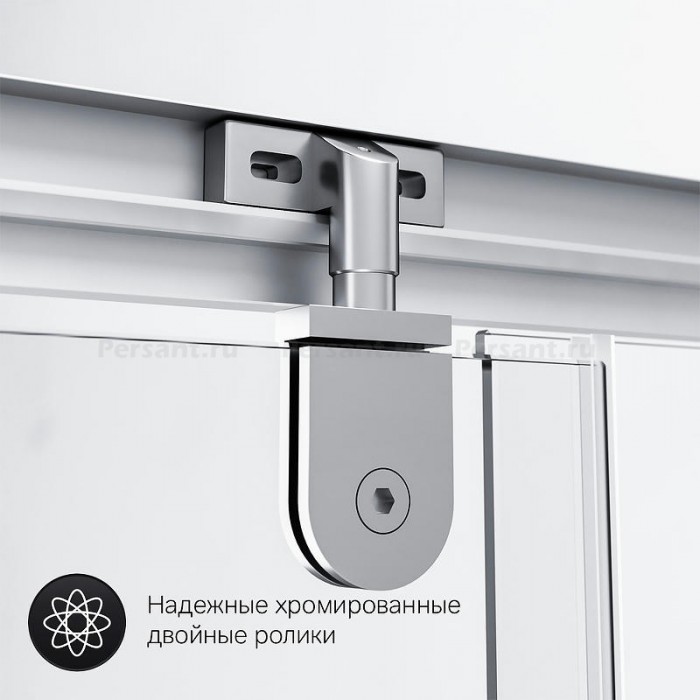 Душевой уголок AM.PM Gem 90х90 W90G-404-090MT профиль Серебро матовое стекло прозрачное