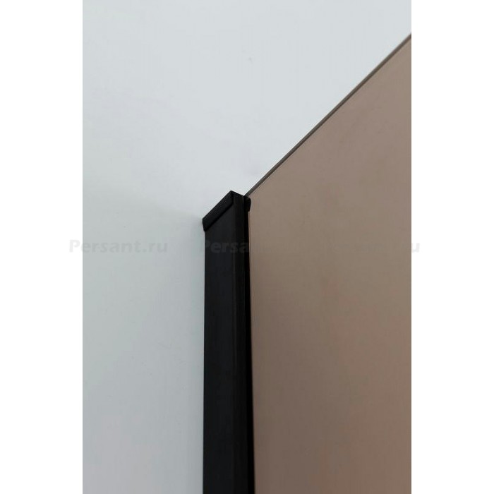 Душевой уголок Cezares Slider 90x90 SLIDER-A-2-90/100-BR-NERO профиль Черный матовый стекло бронзовое