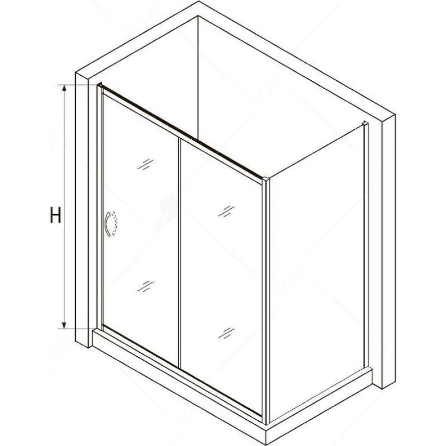 Душевой уголок RGW Passage PA-76 170х120 35087672-11 профиль Хром стекло прозрачное