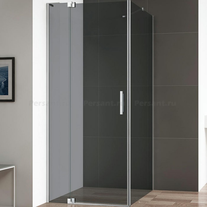 Душевой уголок Cezares Slider 70x80 SLIDER-AH-1-80-70/80-GRIGIO-Cr профиль хром стекло серое