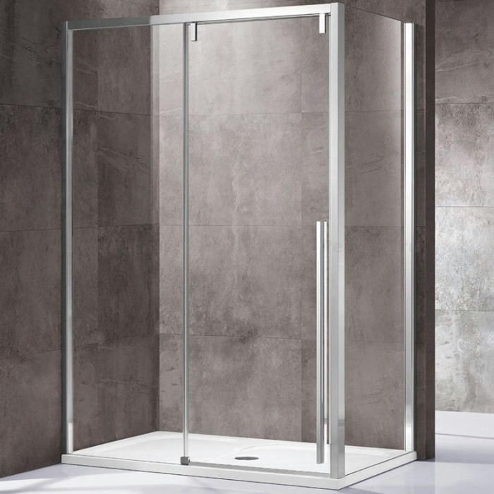 Душевой уголок Vincea Lugano 120х90 VSR-1L9012CL-1 профиль хром, стекло прозрачное