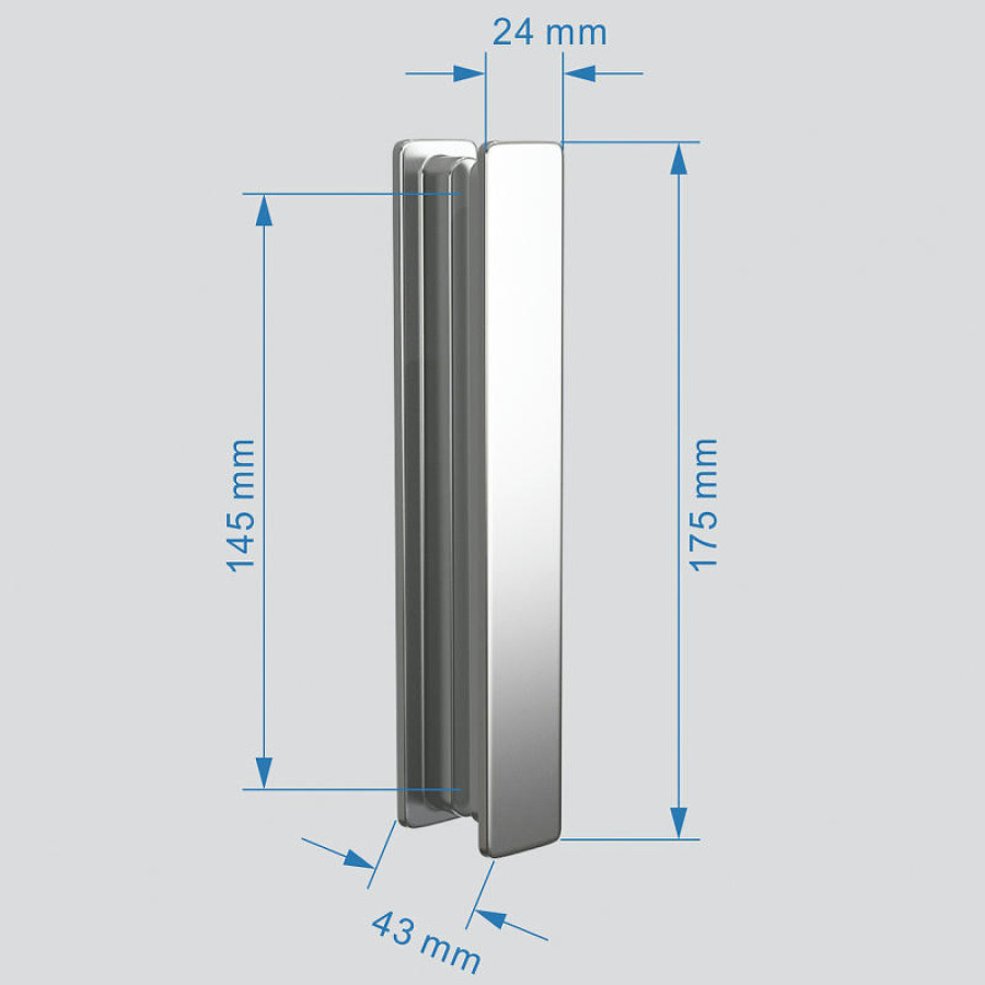 Душевой уголок Abber Sonnenstrand 110х75 AG07110-S75 профиль Хром стекло прозрачное