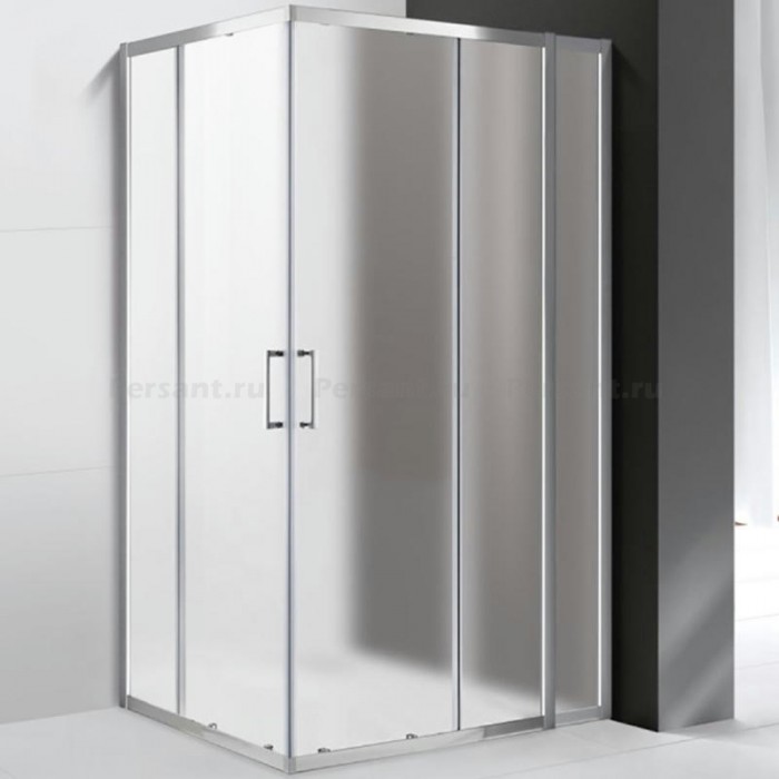 Душевой уголок Cezares Molveno 110х90 MOLVENO-AH-21-90+20-P-Cr профиль хром стекло рифленое