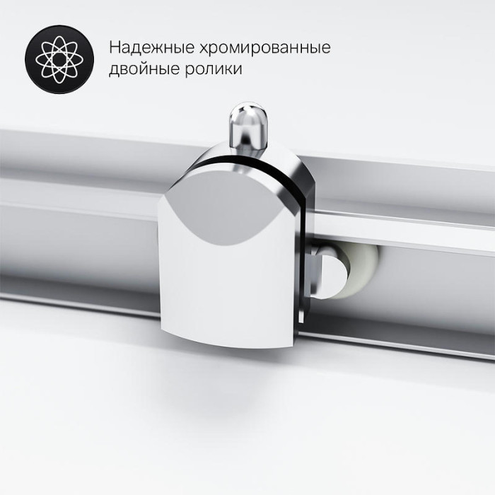 Душевой уголок AM.PM Gem 100х80 W90G-404-100280-MT профиль Хром матовый стекло прозрачное