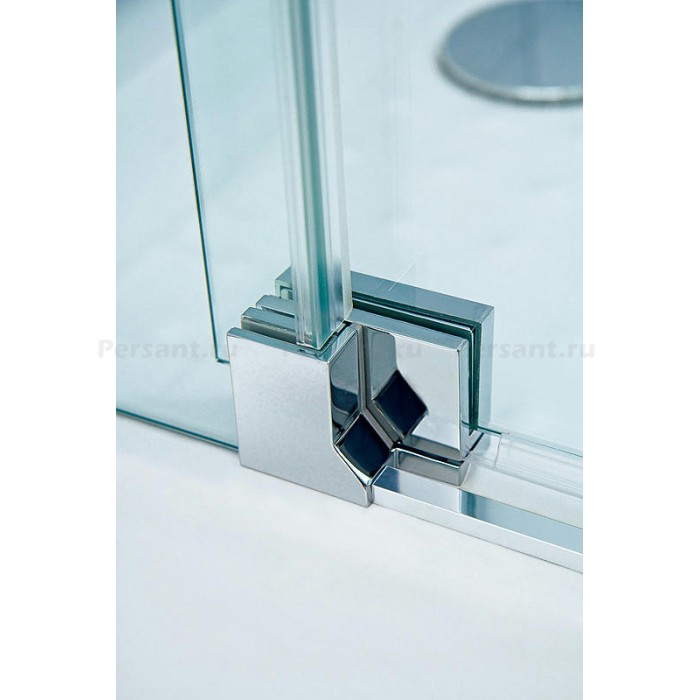 Душевой уголок Cezares Slider 75x75 SLIDER-A-2-70/80-GRIGIO-Cr профиль Хром стекло серое