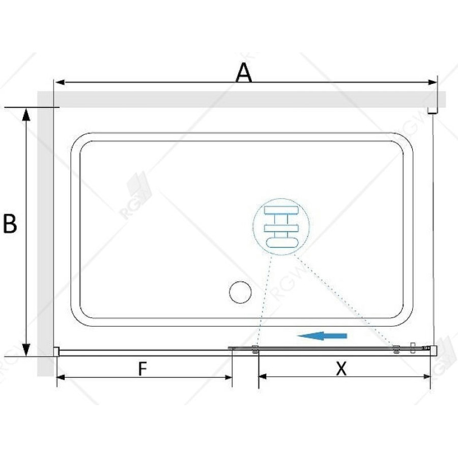 Душевой уголок RGW Stilvoll SV-42 150х80 32324258-011 профиль Хром стекло прозрачное