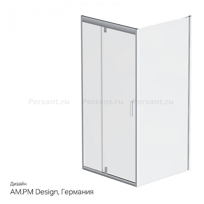 Душевой уголок AM.PM Gem 90х90 W90G-404-090MT профиль Серебро матовое стекло прозрачное