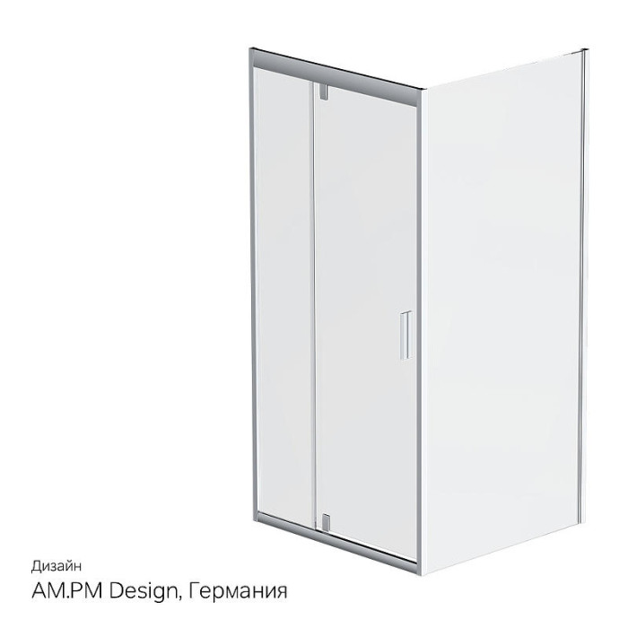 Душевой уголок AM.PM Gem 90х90 W90G-404-090MT профиль Серебро матовое стекло прозрачное