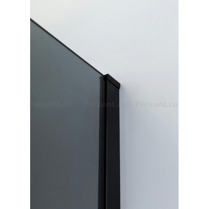 Душевой уголок Cezares Slider 90x100 SLIDER-AH-1-100-80/90-GRIGIO-NERO профиль черный стекло серое