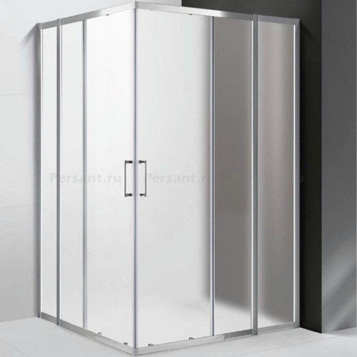 Душевой уголок Cezares Molveno 120х110 MOLVENO-AH-22-120/110-P-Cr профиль Хром стекло рифленое