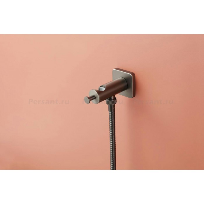 Гигиенический душ со смесителем Lemark Bronx LM3719GM графит