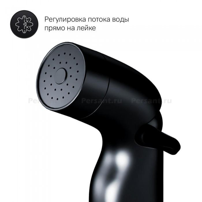 Гигиенический душ со смесителем AM.PM X-Joy F0H85A522 TouchReel черный матовый