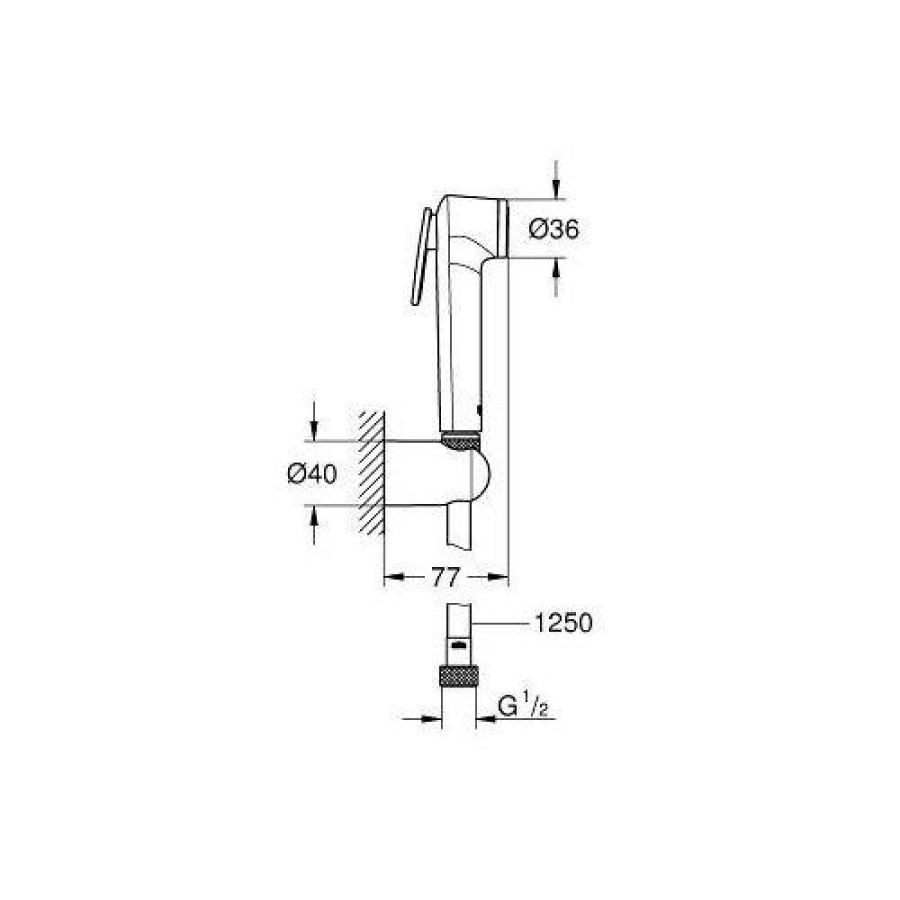 Гигиенический душ Grohe Tempesta-F Trigger Spray 27513001