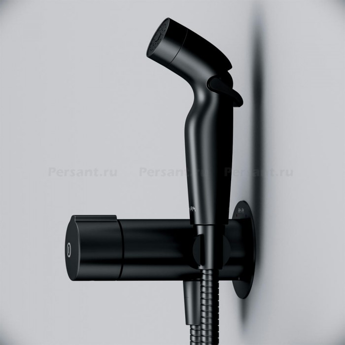 Гигиенический душ со смесителем AM.PM X-Joy F0H85A522 TouchReel черный матовый