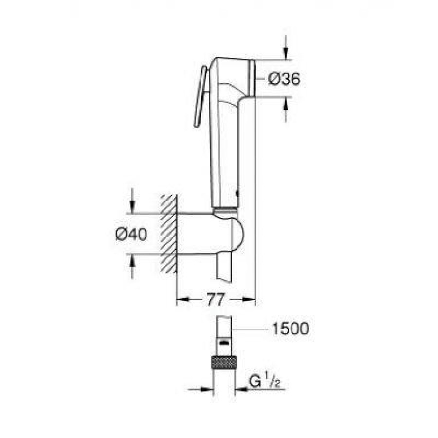 Гигиенический душ Grohe Tempesta-F 26353000