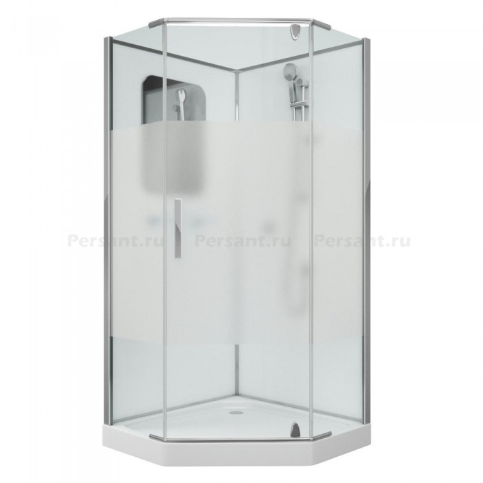 Душевая кабина Grossman Classic GR170D (100х100х205) дверь распашная, профиль хром