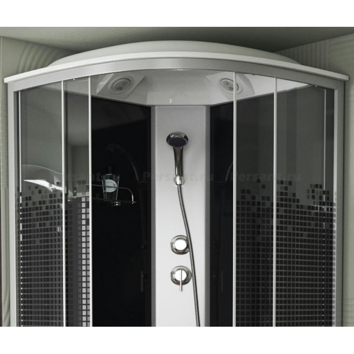 Душевая кабина Niagara Eco NG-3504-14BLACK (90х90х215) средний поддон, стекло мозаика