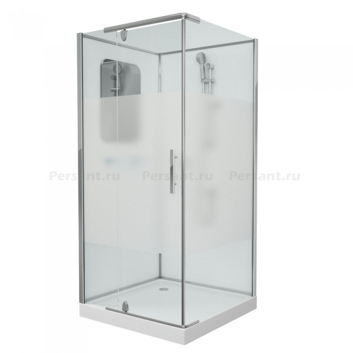 Душевая кабина Grossman Classic GR171QL (90х90х205) дверь распашная, профиль хром