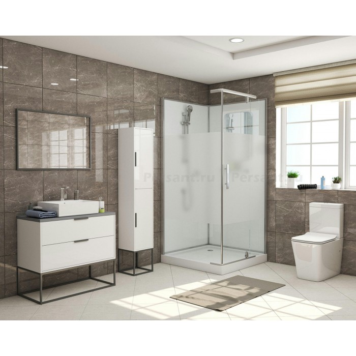 Душевая кабина Grossman Classic GR170QR (100х100х205) дверь распашная, профиль хром