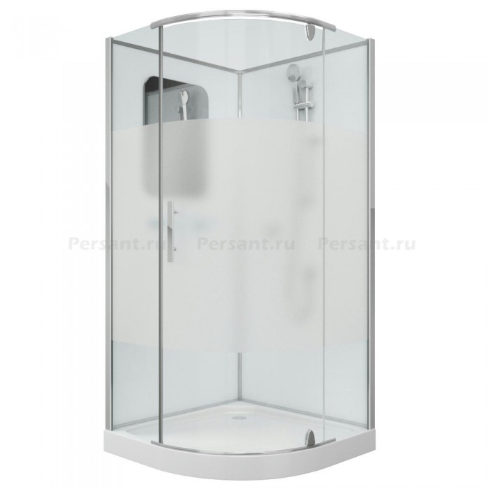 Душевая кабина Grossman Classic GR170 (100х100х205) дверь распашная, профиль хром