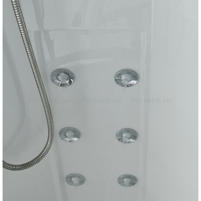 Душевая кабина Timo Standart 90x90 T-5509 Г/М, стекло рифленое, профиль хром, гидромассаж