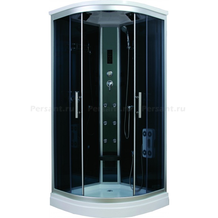 Душевая кабина Timo Standart 100x100 T-1101 стекло тонированное, профиль хром