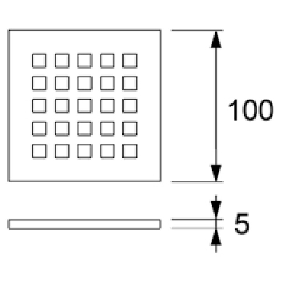 Решетка Tece TECEdrainpoint S 3665006 quadratum