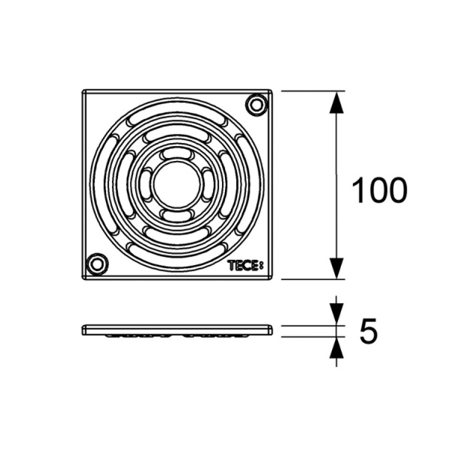 Решетка Tece TECEdrainpoint S 3665002