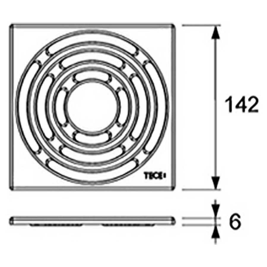 Решетка Tece TECEdrainpoint S 3665003