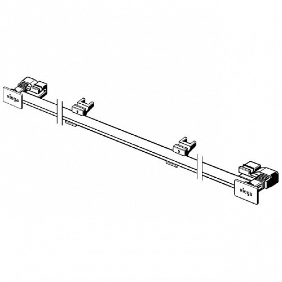 Дизайн-вставка Viega Advantix Vario 736569 SR1 L300–1200 для душевого лотка хром матовый