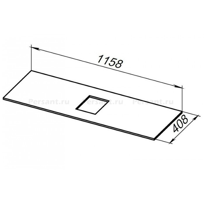 Столешница под раковину Allen Brau Priority 120 1.31012.M Мрамор