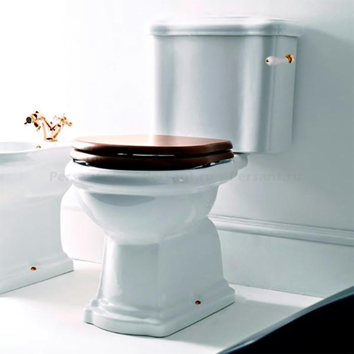 Механизм слива с боковой ручкой Kerasan Waldorf 756991 золото