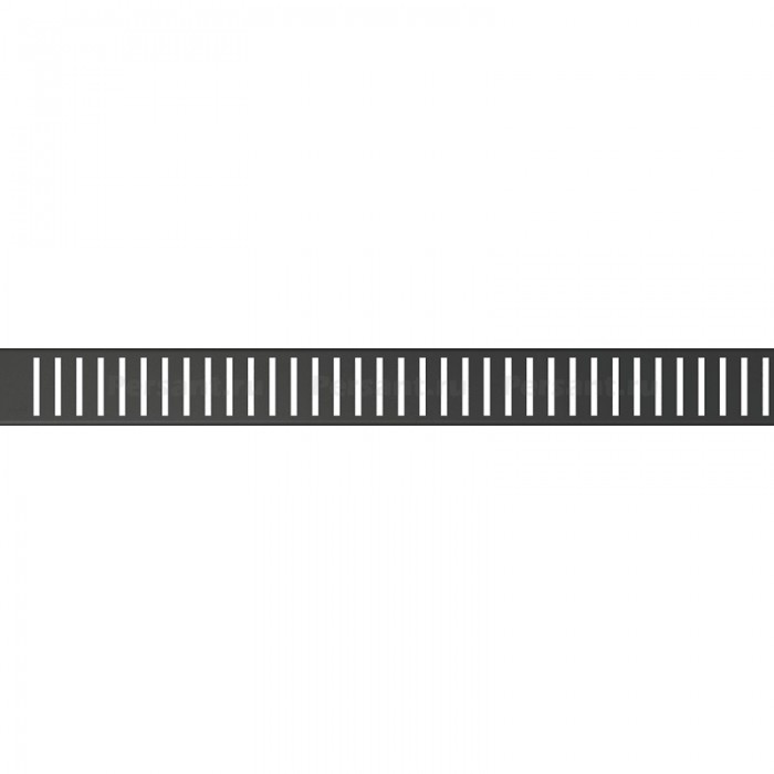 Решетка AlcaPlast PURE-750BLACK черный матовый