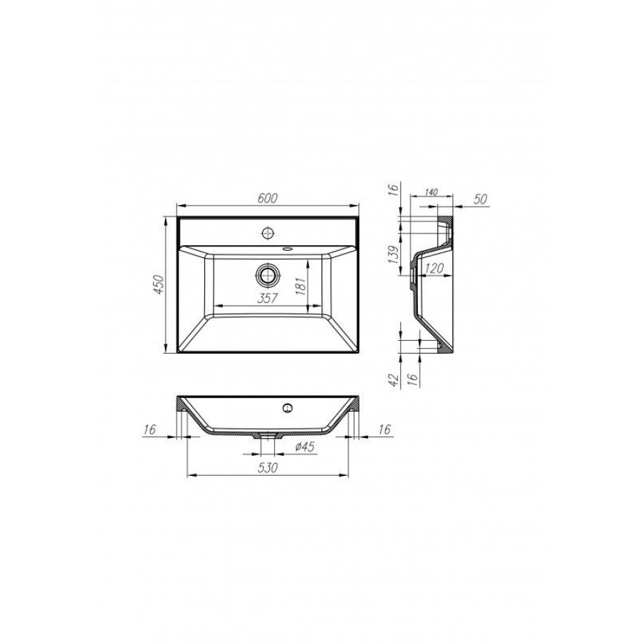 Мебельная ручка для базы BelBagno AURORA AURORA-MANIGLIA-600-RW