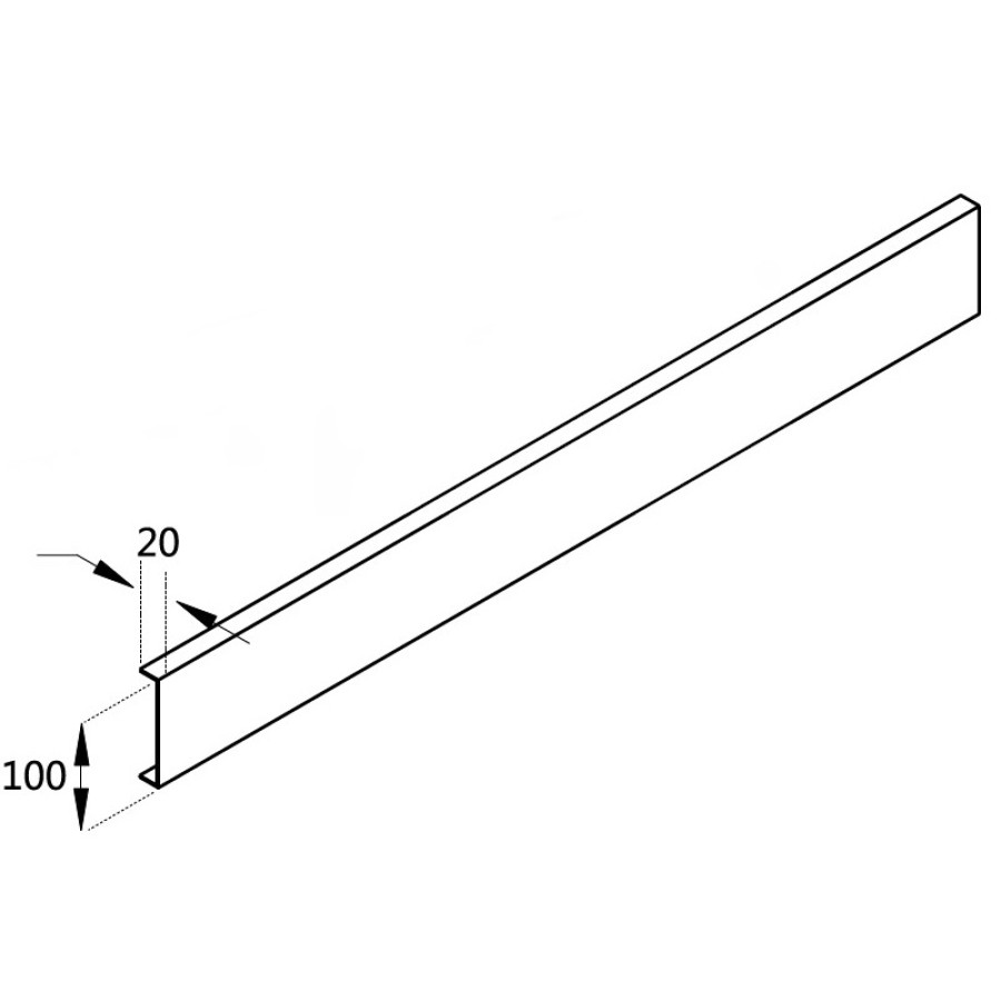 Панель для поддона Cezares TRAY-AS-AH-120/90-100-SCR