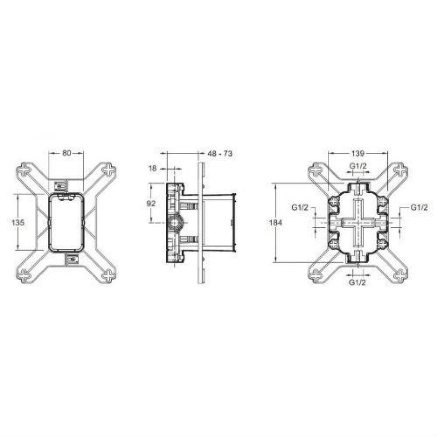 Внутренняя часть смесителя Jacob Delafon MODULO 98699D-NF