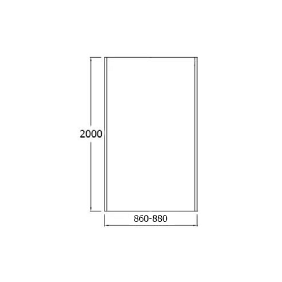 Боковая стенка Jacob Delafon Contra E22FT90-BL 90x200 черный