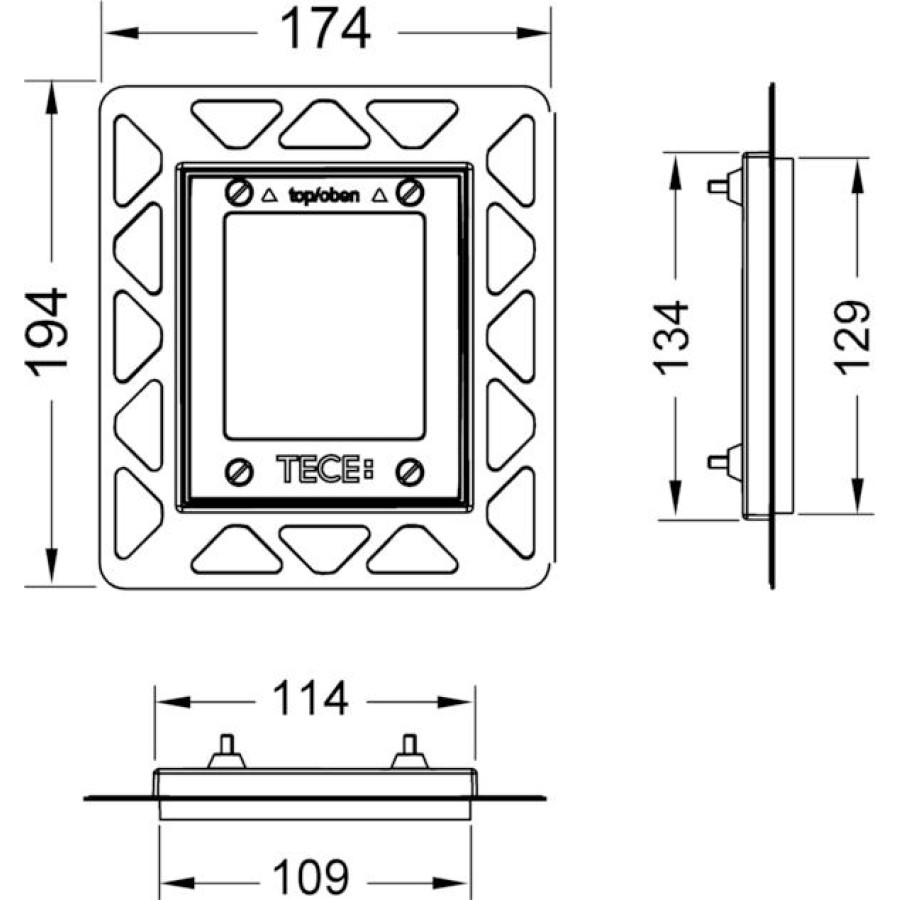 Монтажная рамка TECE 9242649