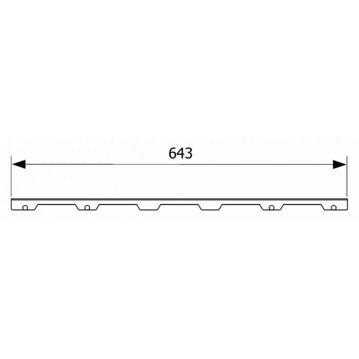 Решетка Tece TECEdrainline Steel II 600782 70 нержавеющая сталь глянцевая