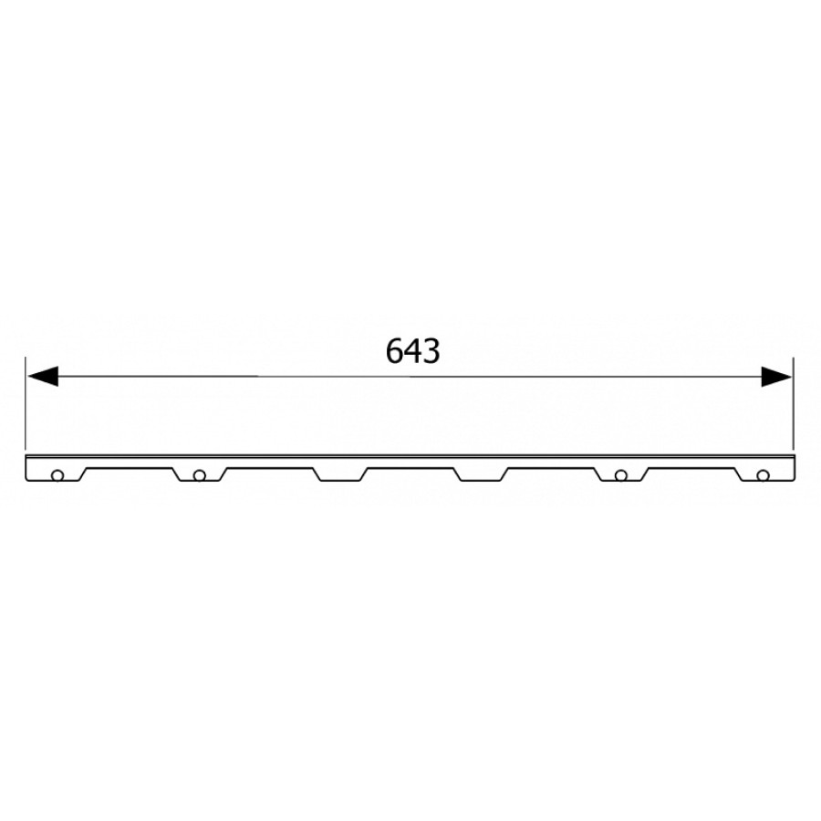 Решетка Tece TECEdrainline Steel II 600782 70 нержавеющая сталь глянцевая