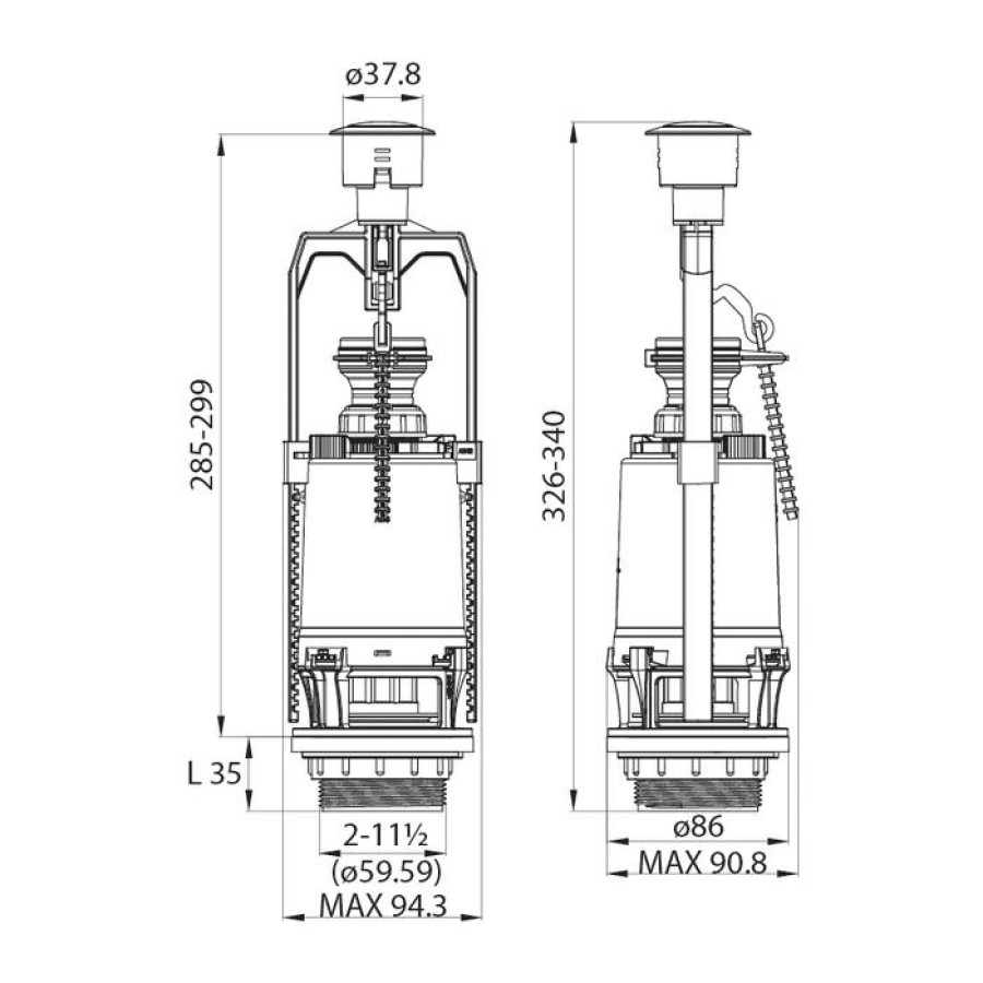 Сливная арматура IDDIS F012400-05