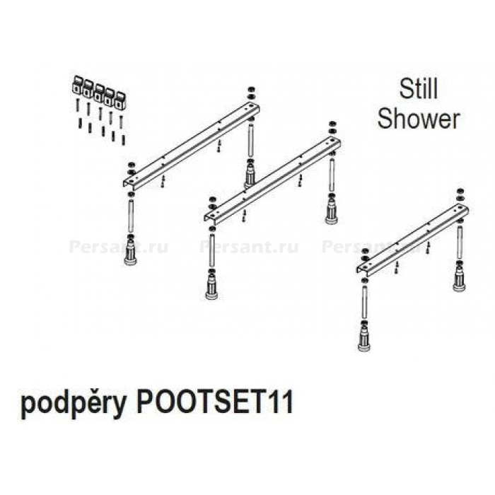 Ножки для ванны Riho POOTSET11 (207098)