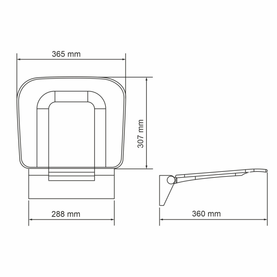 Сиденье для душа WasserKRAFT SS403 белый