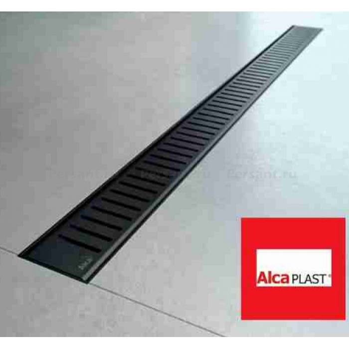 Решетка AlcaPlast PURE-650BLACK черный матовый
